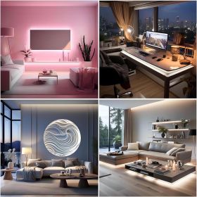 Led Strip Lights, 5V USB LED Lighting COB Short LED Strip Light White Flexible Not Dimmable led Light for Display Cabinet, Living Room