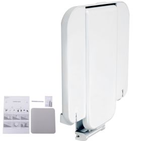 Folding ABS Shower Seat, 15.7'' x 16.7'' Unfolded, Wall Mounted Fold Up Shower Bench with 440 lbs Load Capacity